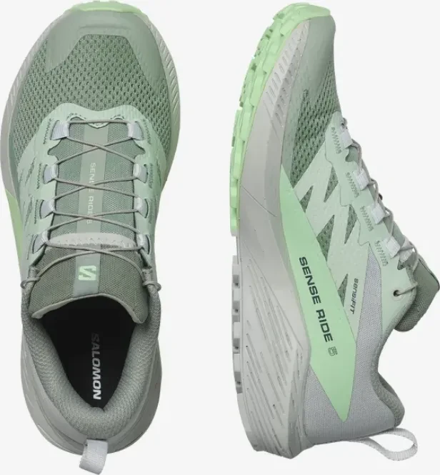 Salomon Sense Ride 5 lily pad/metal/green ash (Damen)