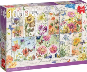 Jumbo Janneke Brinkman Briefmarken mit Sommerblumen