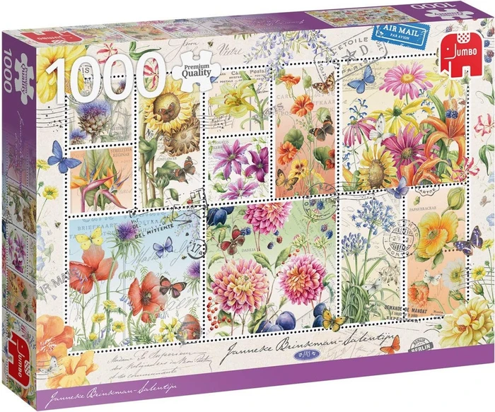 Jumbo Janneke Brinkman Briefmarken mit Sommerblumen