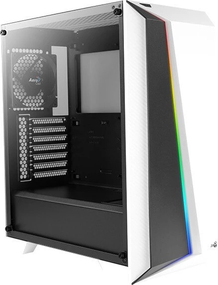 AeroCool Cylon Pro, weiß, Glasfenster