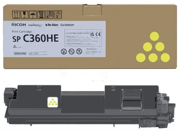 RICOH Toner 408187 gelb hohe Kapazität