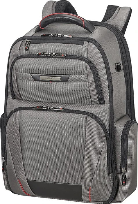 Samsonite Pro-DLX 5 Laptop Backpack 3V expandable 17.3" erweiterbarer Notebook-Rucksack grau