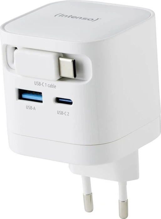 Intenso Power Adapter W65ACIC GaN weiß