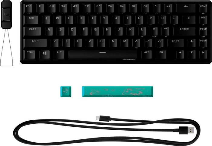 HP HyperX Alloy Origins 65, LEDs RGB, HyperX AQUA, USB, US