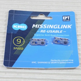KMC Missing Link 9s Verschlussglied 6.6mm silber
