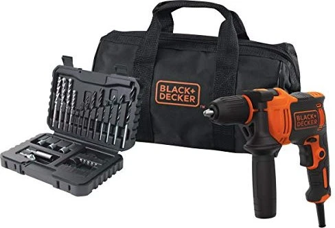 Black&Decker BEH710SA32 Elektro-Schlagbohrmaschine inkl. Tasche + Zubehör