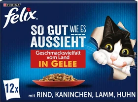 Purina Felix So gut wie es aussieht, Geschmacksvielfalt vom Land, 1.02kg (12x 85g)