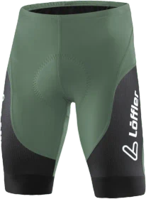 Löffler Winner III Tights Fahrradhose kurz pine green (Herren)