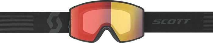 Scott React mineral black/enhancer red chrome