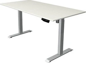 Kerkmann Move 1 elektrisch höhenverstellbarer Sitz-Steh-Schreibtisch 160x80cm weiß/silber