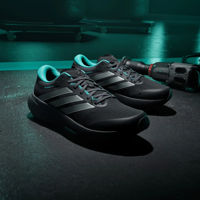 adidas Supernova Rise 3 Mercedes AMG Petronas F1 Team core black/silver metallic/semi mint rush (Herren)