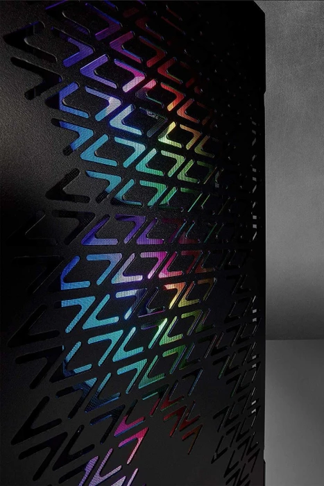 Corsair iCue 220T RGB Airflow, schwarz, Glasfenster