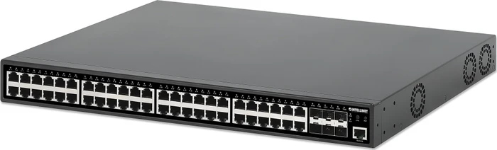 Intellinet Rackmount Gigabit Managed Switch, 48x RJ-45, 6x SFP+, 450W PoE+