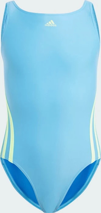 adidas Sportswear 3-Streifen Badeanzug blue burst/green spark (Junior)