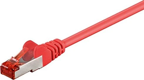 goobay Patchkabel, Cat6, S/FTP, RJ-45/RJ-45, 0.5m, rot
