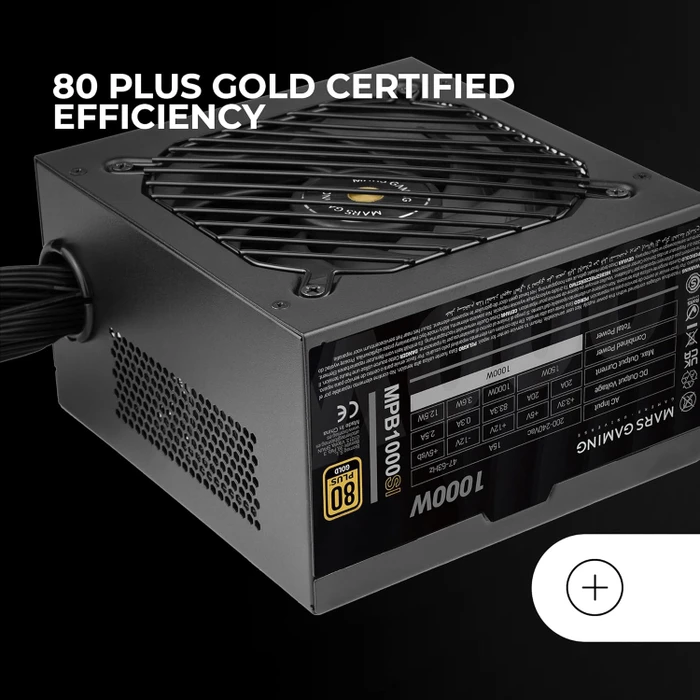 Mars Gaming MPB1000SI schwarz 1000W, ATX 2.4