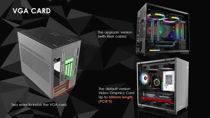 Raijintek Paean Mini, Glasfenster, Mini-ITX