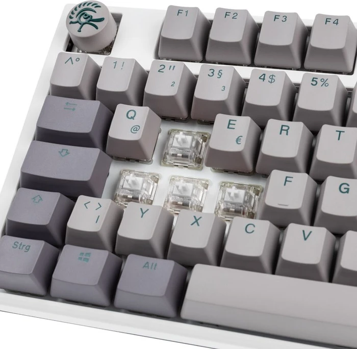 Ducky One 3 TKL, Mist Grey, PBT, LEDs RGB, MX RGB ERGO CLEAR, USB, DE