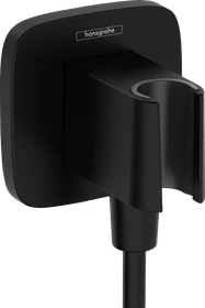 Hansgrohe FixFit Q Wandanschluss mit Brausehalter mattschwarz