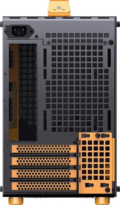 Jonsbo Z20 Orange Black, schwarz/orange, Glasfenster