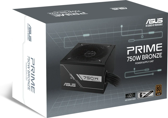 ASUS PRIME Bronze, PRIME-750B-BLACK, schwarz, 750W, ATX