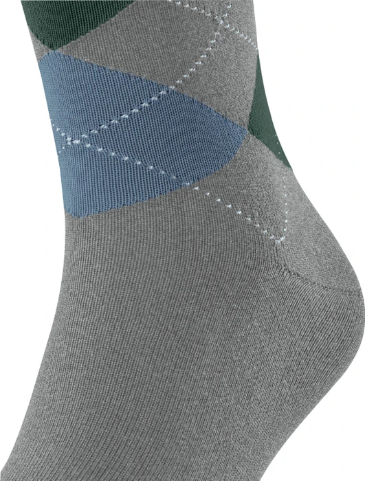Falke Sensitive Argyle Socken light greymel. (Herren)