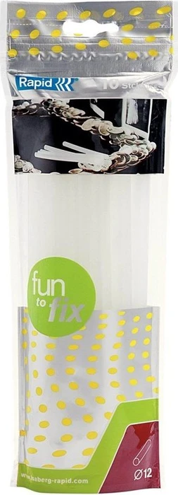 Rapid Fun to Fix Heißklebepatronen transparent, 12x190mm, 10 Stück