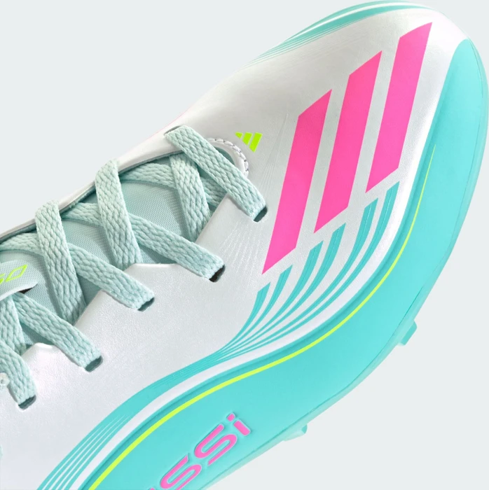 adidas F50 Messi League FG/MG cloud white/lucid pink/flash aqua (Junior)