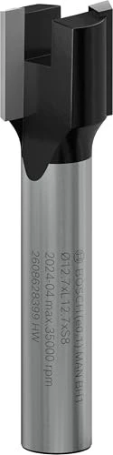 Bosch Professional HM Scharniernutfräser, (D)12.7x12.7x50.8mm, 1 Stück