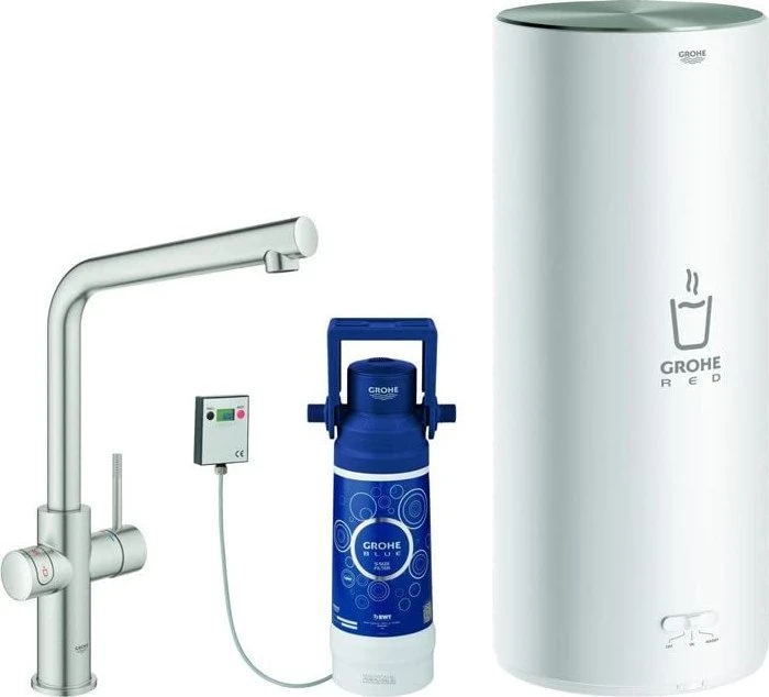 Grohe Red Duo L-Auslauf Set L supersteel