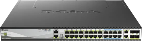 D-Link DMS-3130 Rackmount 2.5G Managed Switch, 26x RJ-45, 4x SFP28, 740W PoE+ (DMS-3130-30PS)