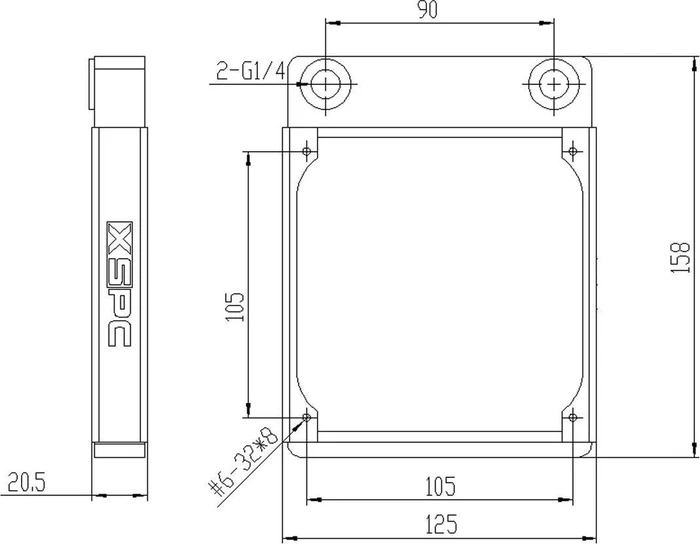 XSPC TX120 ultrathin, weiß
