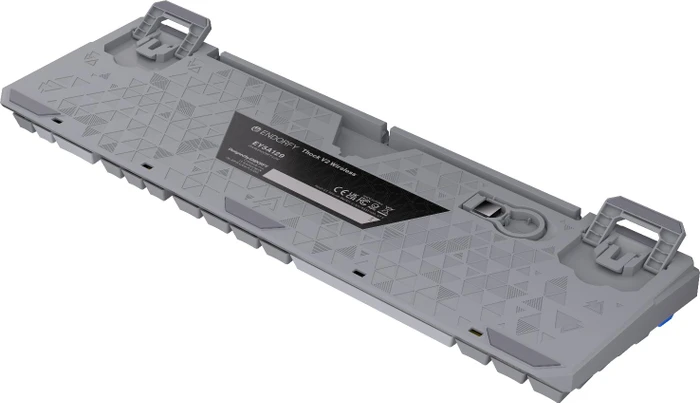 Endorfy Thock V2 Wireless, PBT, grau, LEDs RGB, hot-swap, Endorfy YELLOW, USB/Bluetooth, US