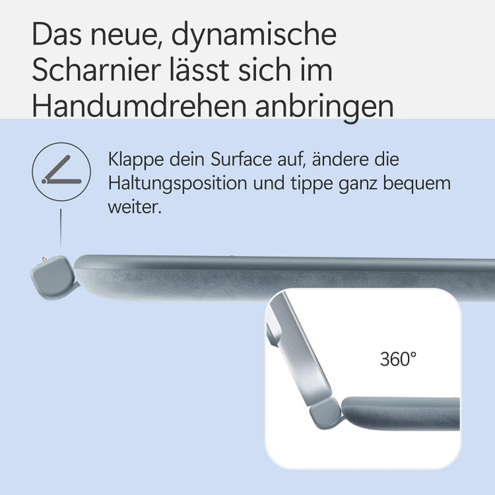 Microsoft Surface Pro 12" Keyboard Slim Pen 2 Bundle mit Copilot-Taste, Ozean, UK