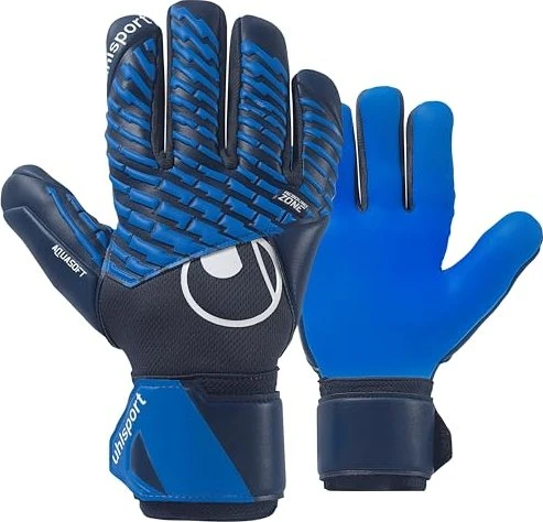 uhlsport FM Aquasoft HN Torwarthandschuhe navy/pacific blue/white