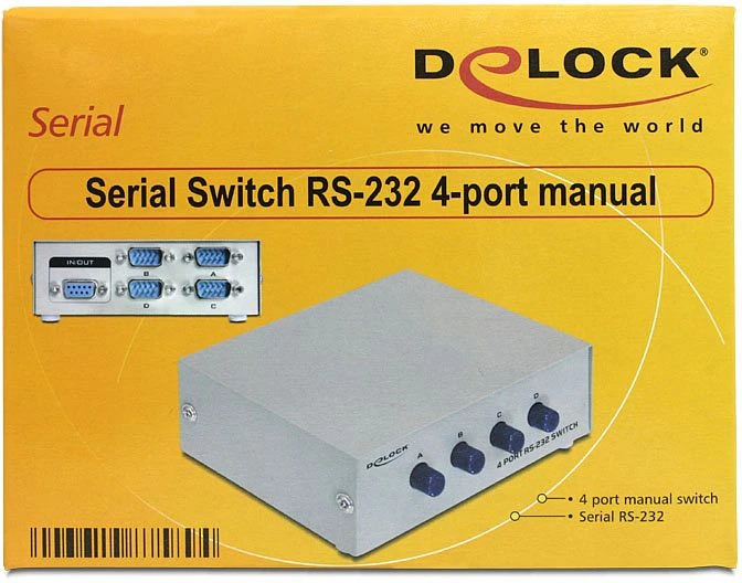 DeLOCK 4 Port Seriell Switch