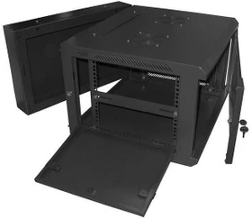 Allnet Wandschrank 18HE, zweiteilig, IP2X, schwarz