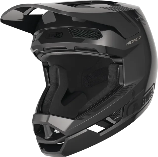 ABUS HiDrop Fullface-Helm shiny black