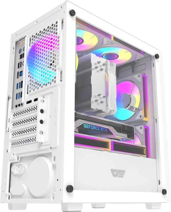 DarkFlash M305 White, Glasfenster