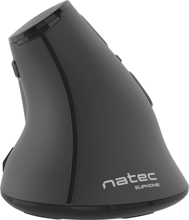 Natec Euphonie Vertical Wireless Mouse schwarz, USB/Bluetooth