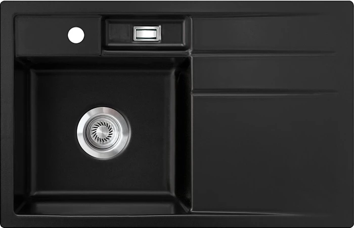 systemceram Bela 78 F Einbau Becken links nigra