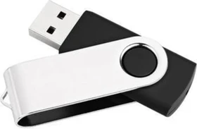 MediaRange USB Flexi-Drive ohne Logo 16GB schwarz/silber, USB-A, USB 2.0