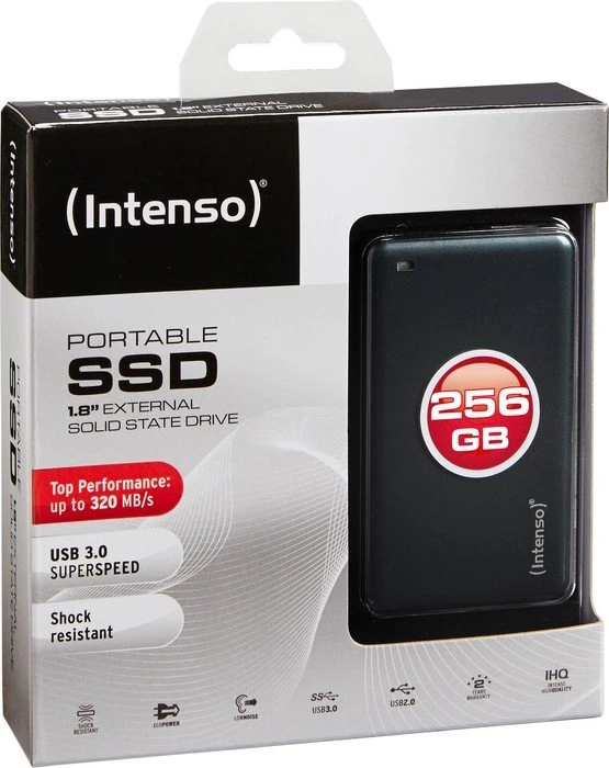 Intenso 1.8" Portable SSD, 512GB, USB-A 3.0