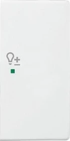 Busch-Jaeger Wippe 2-fach mit Symbol "Dimmer", alpinweiß