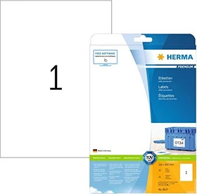 Herma Etiketten Premium, A4, weiß, matt, 10 Blatt (10 Etiketten)