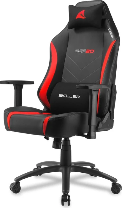 Sharkoon Skiller SGS20 PU Gamingstuhl, schwarz/rot
