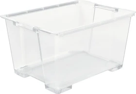 Rotho Evo Easy Storage Aufbewahrungsbox, 140l, transparent/transparent