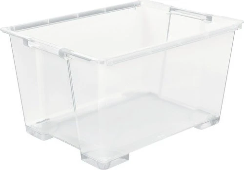 Rotho Evo Easy Storage Aufbewahrungsbox, 140l, transparent/transparent