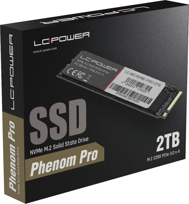 LC-Power Phenom Pro Serie SSD 2TB, M.2 2280 / M-Key / PCIe 3.0 x4