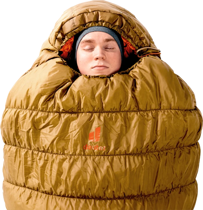 Deuter Exosphere -11° Mumienschlafsack almond/paprika